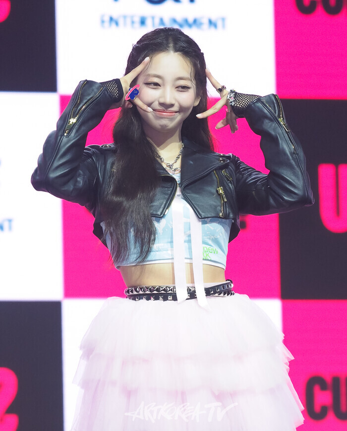 유니스(UNIS) 첫 번째 싱글 앨범 '큐리어스'(CURIOUS) 발매 기념 쇼케이스. 2024.08.06 사진 ⓒ 아트코리아방송 이용선 기자​