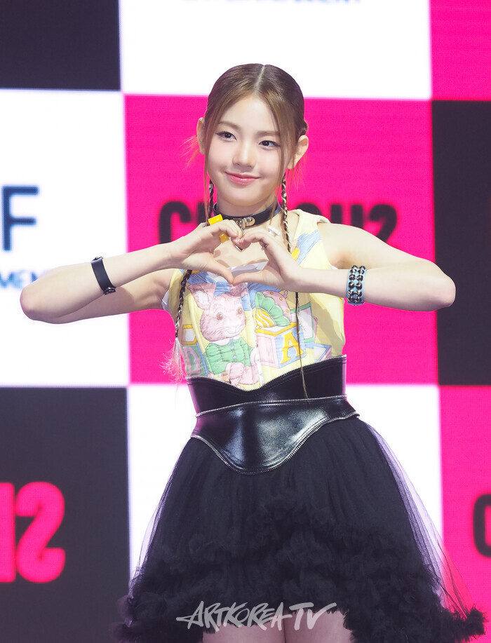 유니스(UNIS) 첫 번째 싱글 앨범 '큐리어스'(CURIOUS) 발매 기념 쇼케이스. 2024.08.06 사진 ⓒ 아트코리아방송 이용선 기자​