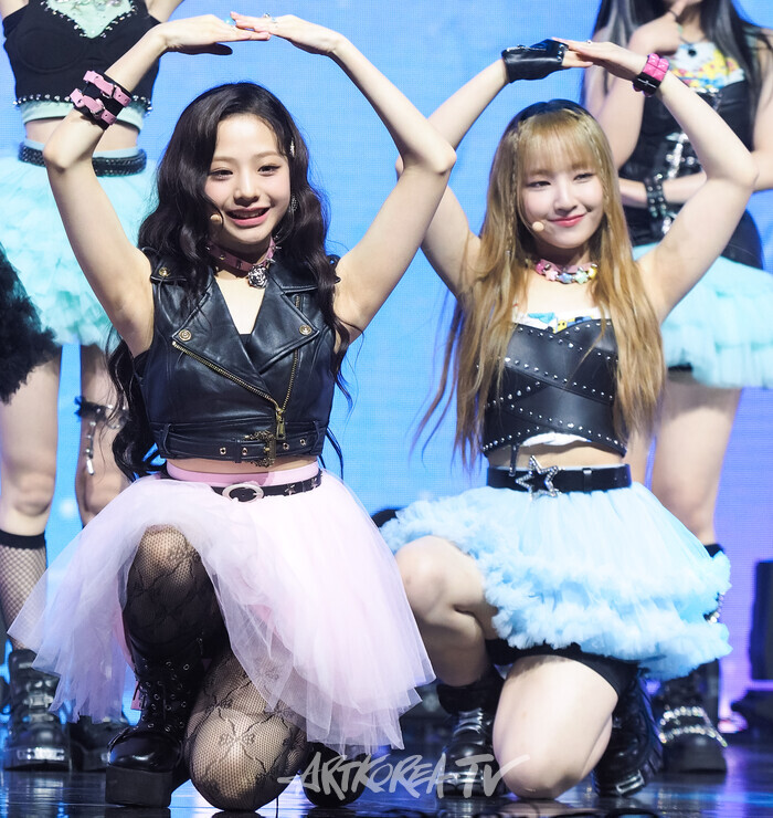 유니스(UNIS) 첫 번째 싱글 앨범 '큐리어스'(CURIOUS) 발매 기념 쇼케이스. 2024.08.06 사진 ⓒ 아트코리아방송 이용선 기자​