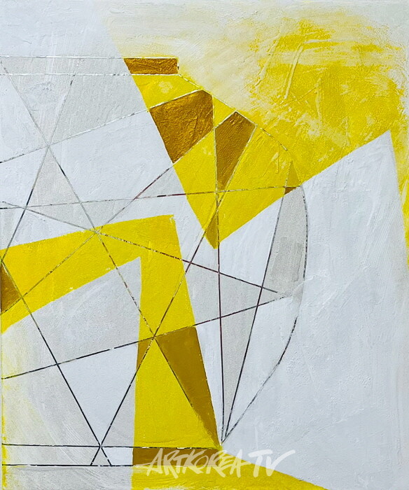 윤미란, 바램 1, 72.7x60.6cm, 캘리포니아모래 및 혼합재료, 2024