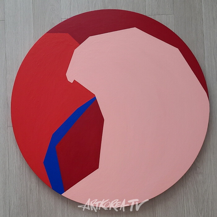 이경화, 夢中果 10-5, 68x68cm, Acrylic on canvas, 2022