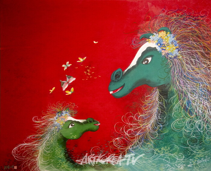 최승애 풀점묘법 '몽유도원도 500년, 그 이후'전