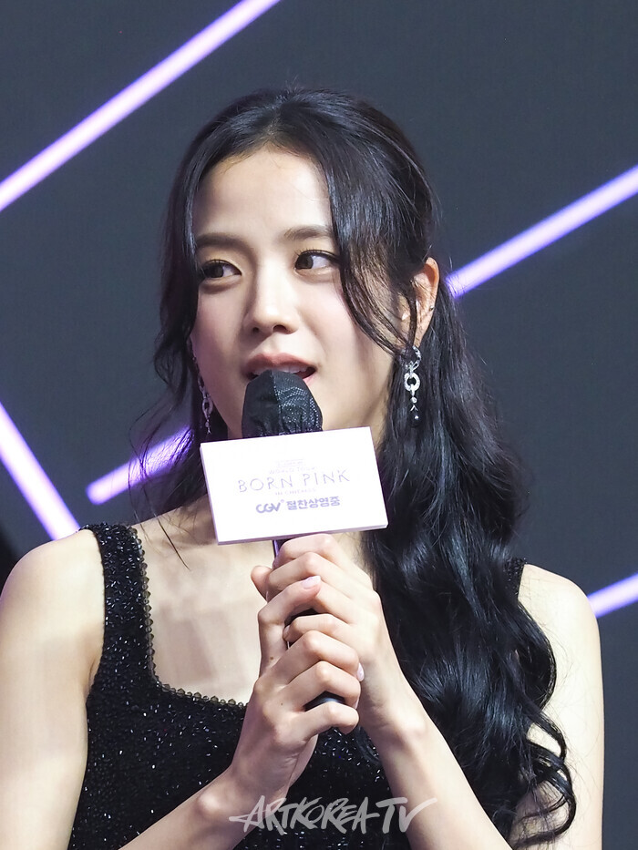 그룹 블랙핑크(제니, 리사, 로제, 지수) '블랙핑크 월드 투어 '본 핑크' 인 시네마'(BLACKPINK WORLD TOUR 'BORN PINK' IN CINEMAS) 핑크카펫 행사. 2024.08.09 사진 ⓒ 아트코리아방송 이용선 기자​