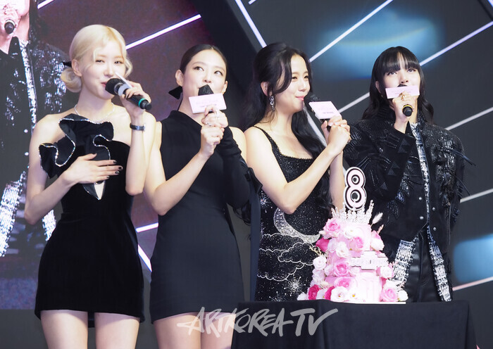 ​그룹 블랙핑크(제니, 리사, 로제, 지수) '블랙핑크 월드 투어 '본 핑크' 인 시네마'(BLACKPINK WORLD TOUR 'BORN PINK' IN CINEMAS) 핑크카펫 행사. 2024.08.09 사진 ⓒ 아트코리아방송 이용선 기자​​