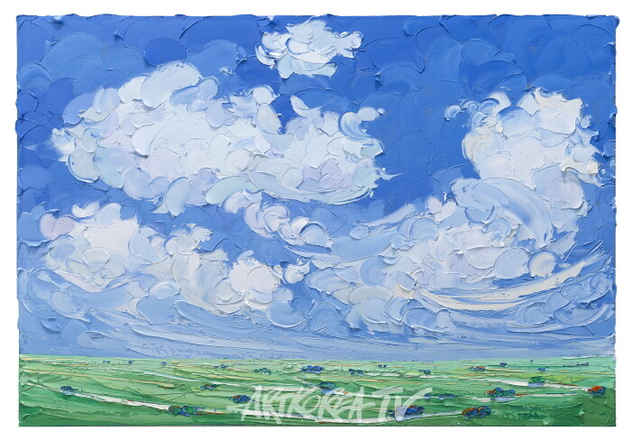 김주민, Green Field, 116.8x 80.3cm, Oil on Canvas, 2024