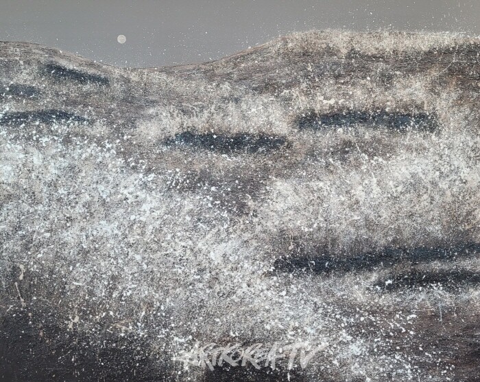 양민희, 몽중(夢中) modelingpaste, acrylic on canvas 130.3 x 162.2cm 2024