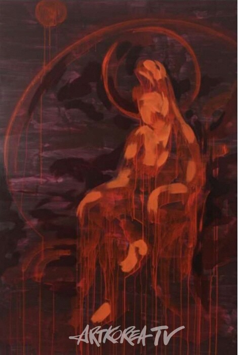 수월관음보살도 202428, acrylic and oil on canvas, 193.9×130.3(cm), 202