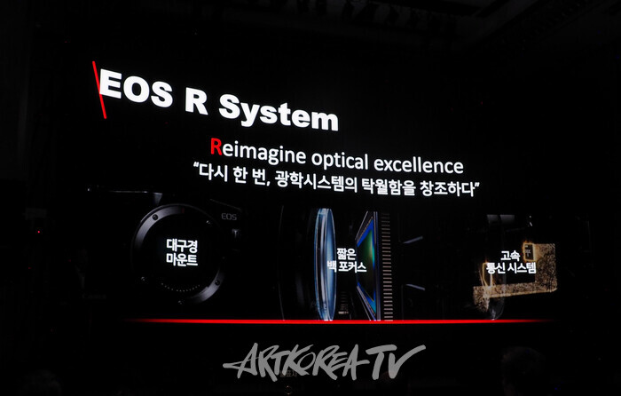 캐논코리아 EOS R1과 EOS R5 Mark ll 기자간담회. 2024.08.23 사진 ⓒ아트코리아방송 이용선 기자​