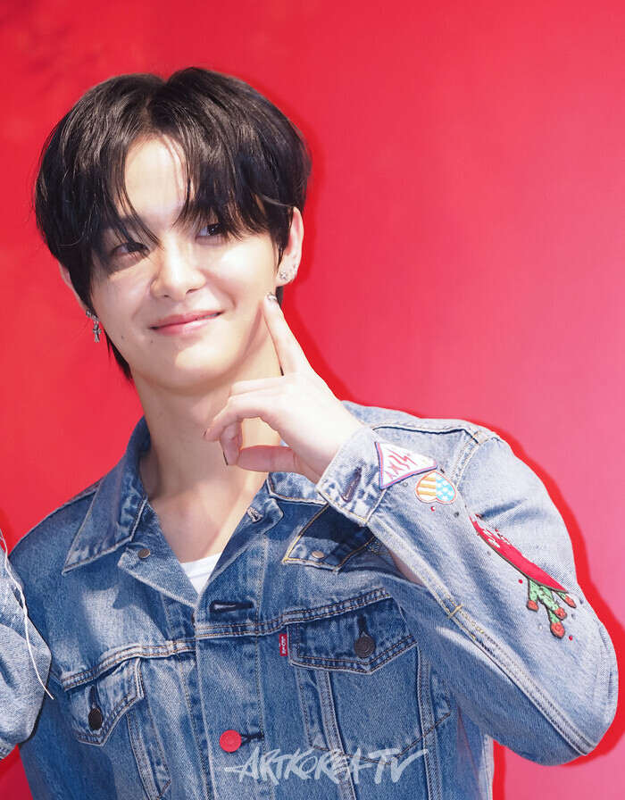 리바이스 성수동 스테이지 35 팝업 스토어 행사 (트레저 지훈) 2024.08.22 사진 ⓒ아트코리아방송 이용선 기자​