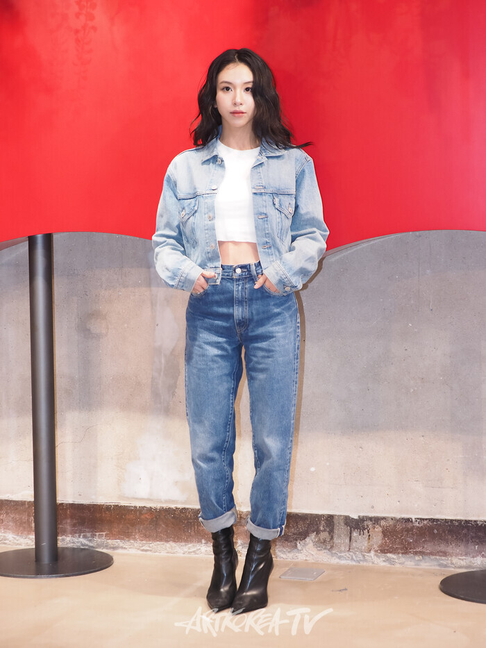 리바이스 성수동 스테이지 35 팝업 스토어 행사 (트와이스 채영) 2024.08.22 사진 ⓒ아트코리아방송 이용선 기자​