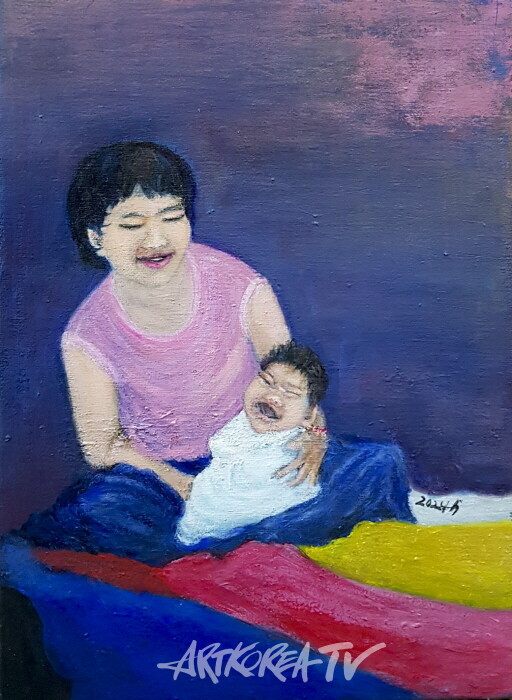 최고의 미소 33.4x21.2 oil on canvas