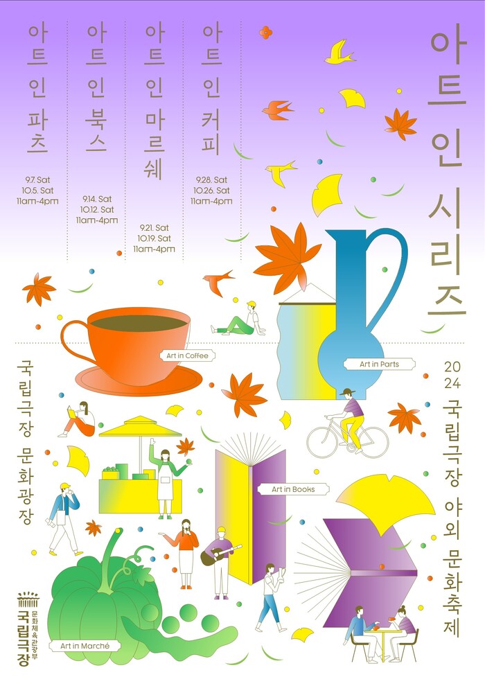 '아트인시리즈' 하반기 통합 포스터. 제공 국립극장