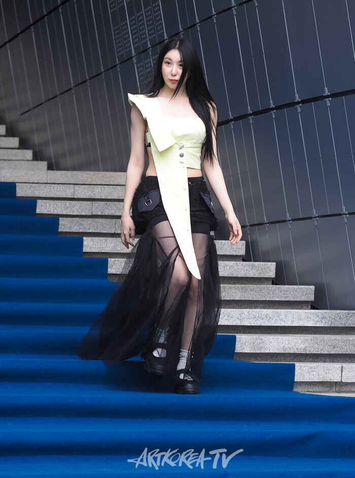 '2025 SS 서울패션위크' 곽현주 디자이너 곽현주 컬렉션 포토월 행사(이채연) 2024.09.07 사진 ⓒ아트코리아방송 이용선 기자