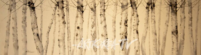 제17회 박락선 개인전 '자작나무-꿈을 찾아서' 전시작품