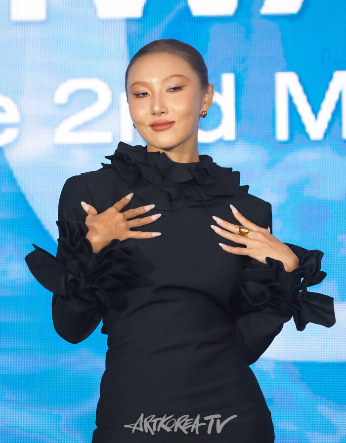 화사 두 번째 미니 앨범 '오'(O) 발매 기념 기자간담회. 2024.09.19 사진 ⓒ아트코리아방송 이용선 기자