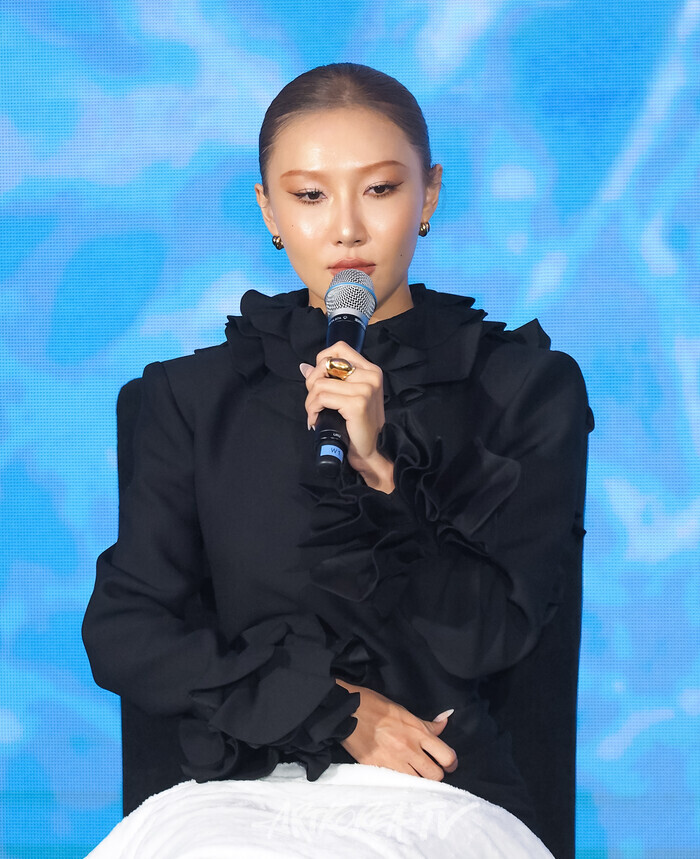 화사 두 번째 미니 앨범 '오'(O) 발매 기념 기자간담회. 2024.09.19 사진 ⓒ아트코리아방송 이용선 기자