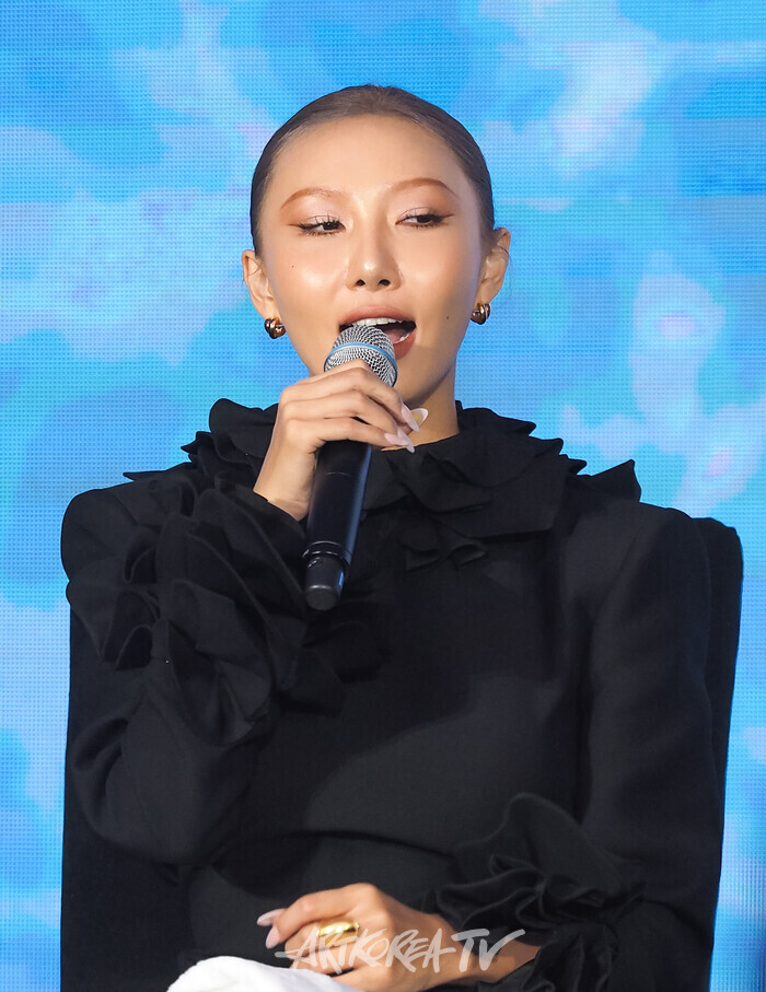 화사 두 번째 미니 앨범 '오'(O) 발매 기념 기자간담회. 2024.09.19 사진 ⓒ아트코리아방송 이용선 기자