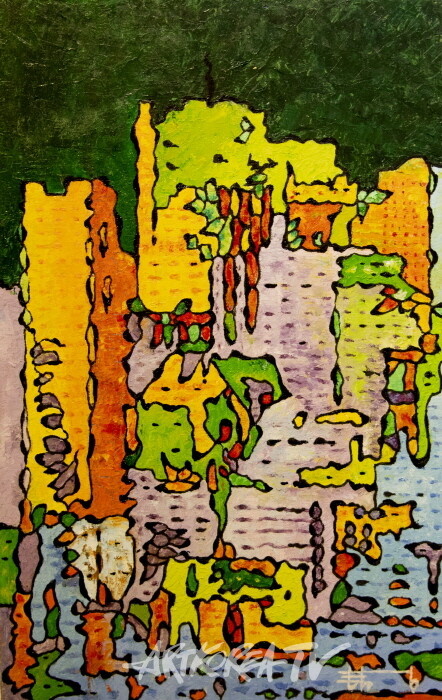 제4회 탁인성 개인전 ‘어느 CEO의 캔버스 사랑 이야기’-시카고의 밤