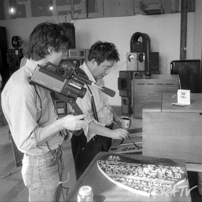 백남준과 마크팻츠폴  ⓒ 칼코왈 