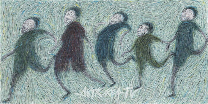 나들이, oil on canvas,70x140cm,2024.