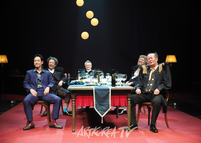 연극 '트랩' 프레스콜 (김명기, 남명렬, 강신구, 김신기, 손성호,이승우) 2024.09.27 사진 ⓒ아트코리아방송 이용선 기자