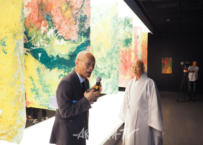 '성파 선예禪藝 특별전 - COSMOS'. 2024.09.27 사진 ⓒ아트코리아방송 이용선 기자