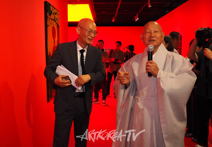 '성파 선예禪藝 특별전 - COSMOS'. 2024.09.27 사진 ⓒ아트코리아방송 이용선 기자