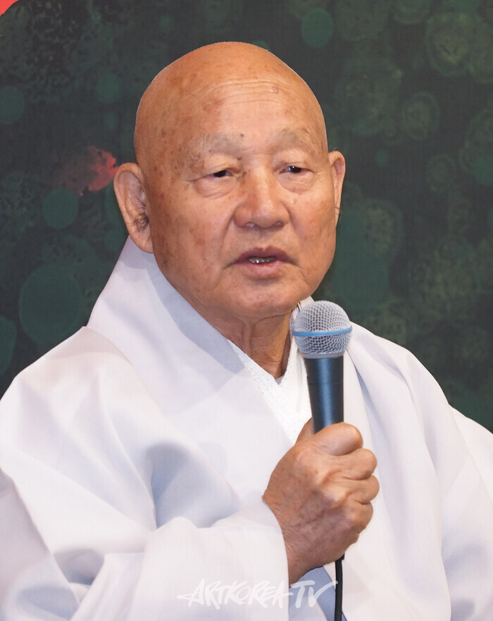 '성파 선예禪藝 특별전 - COSMOS' 기자간담회. 2024.09.27 사진 ⓒ아트코리아방송 이용선 기자