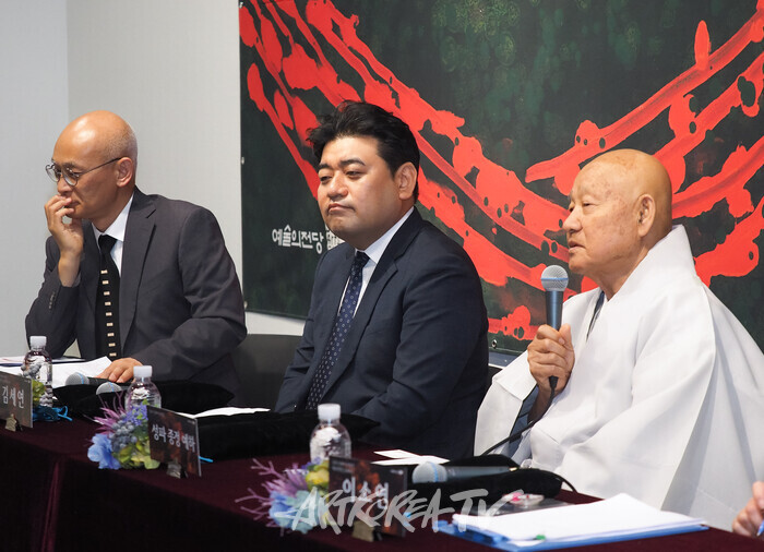 '성파 선예禪藝 특별전 - COSMOS' 기자간담회. 2024.09.27 사진 ⓒ아트코리아방송 이용선 기자