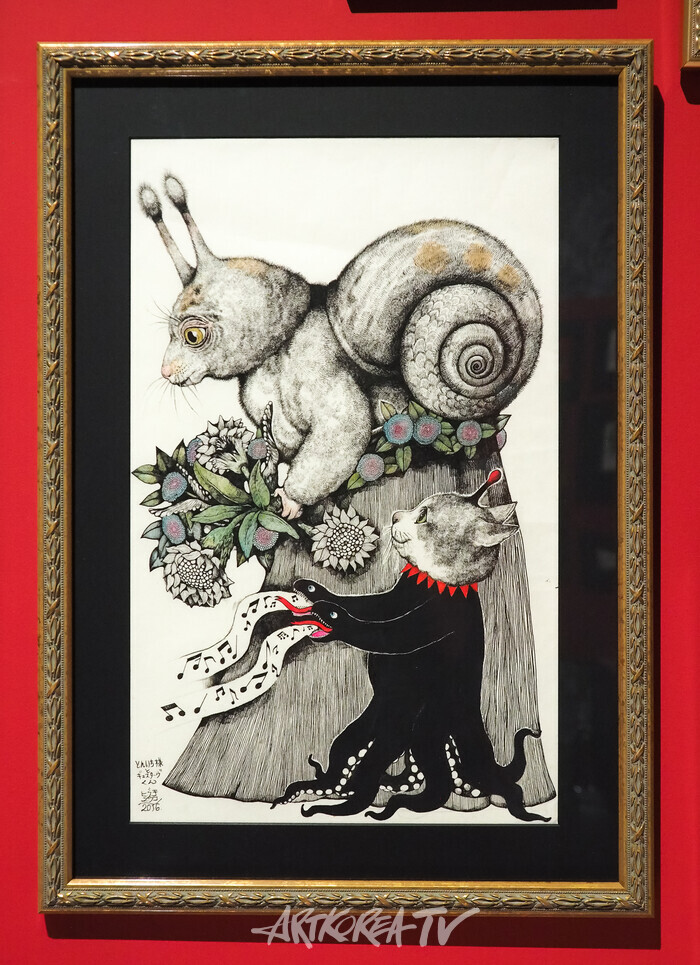 유코 히구치(YukoHiguchi) 첫 번째 한국 전시 '유코 히구치 특별전 : 비밀의 숲' 2024.10.02 사진 ⓒ아트코리아방송 이용선 기자