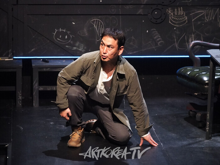 연극 '킬롤로지' 프레스콜(알란 역의 김수현). 2024.10.02 사진 ⓒ아트코리아방송 이용선 기자