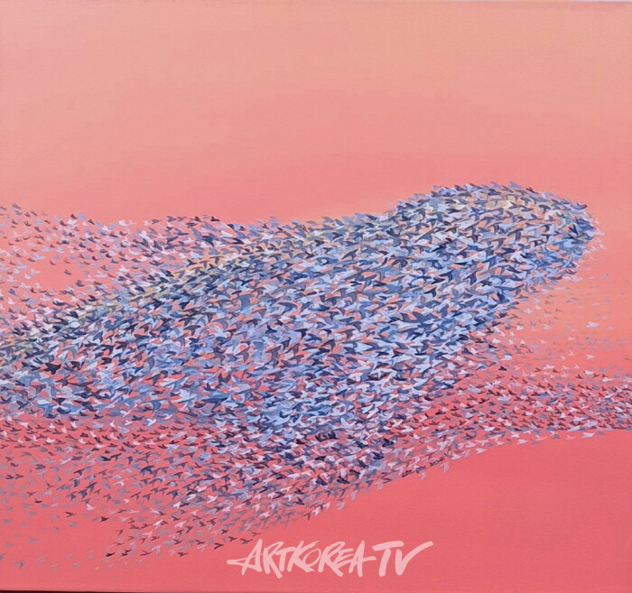 비상_2024_acrylic on cavas_정방45X45cm