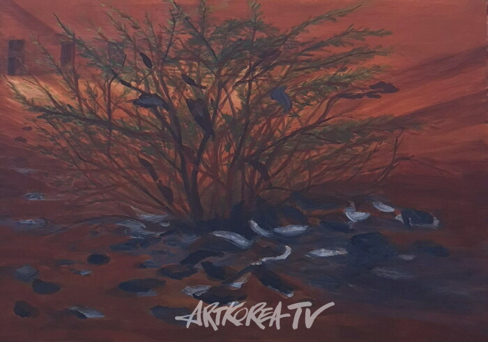 위기의나무_2024_acrylic on canvas_53x72.7cm