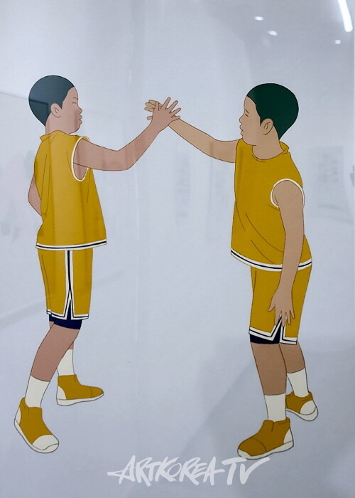 나를 마주한 순간-디지털 판화 42.7-59.4cm