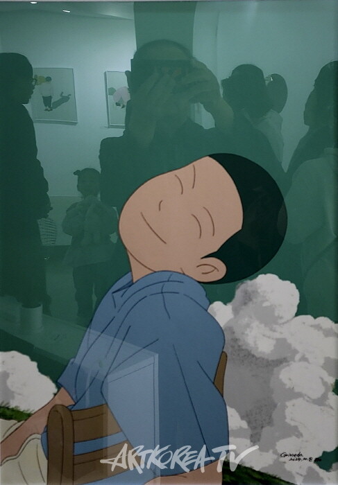 쉼이 반가운 순간-디지털 판화 42.7-59.4cm 2024