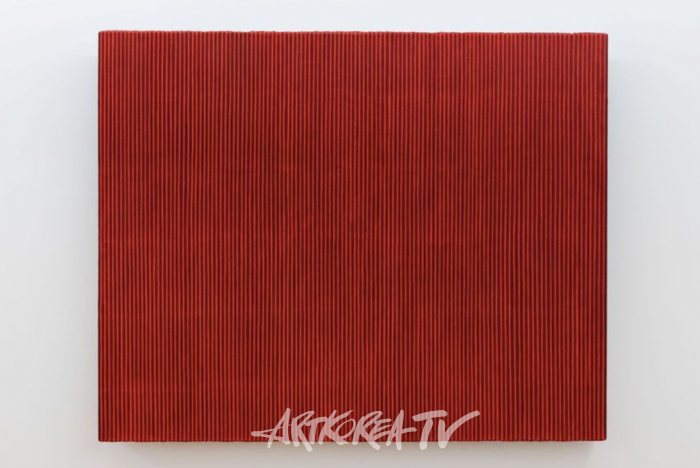 Ecriture 130603, 2013Acrylic with Korean Hanji paper on canvas170 x 230 cm
