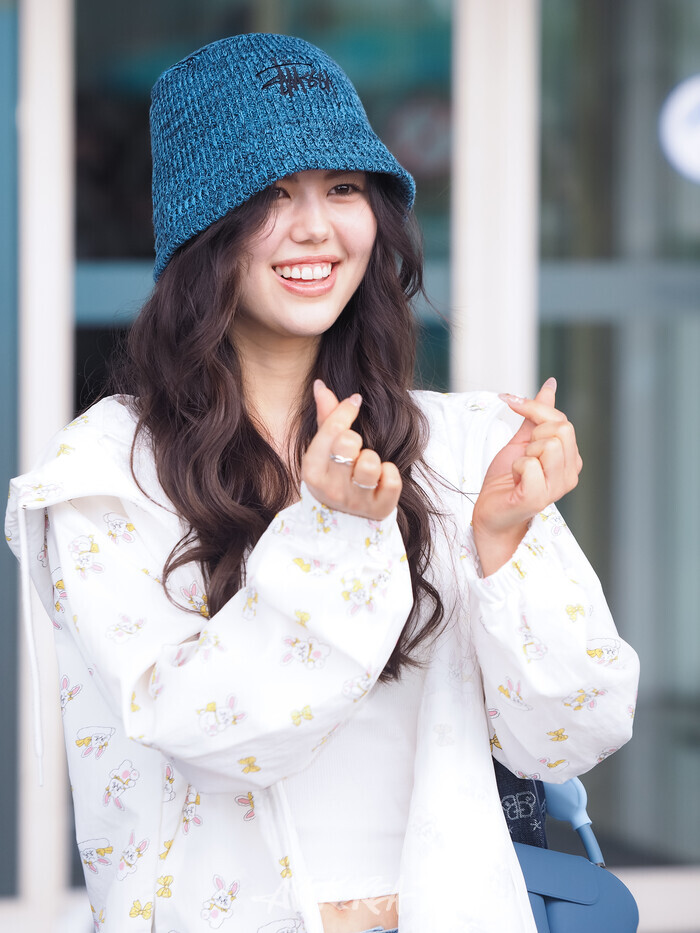 올리비아 마쉬 인천국제공항 출국 장면. 2024 10.13 사진 ⓒ아트코리아방송 이용선 기자