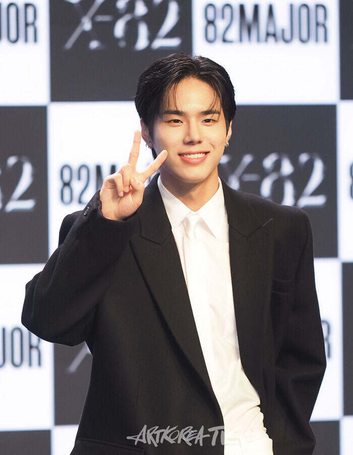 82메이저 '엑스-82'(X-82) 발매 기념 쇼케이스(황성빈). 2024.10.15 사진 ⓒ아트코리아방송 이용선 기자​