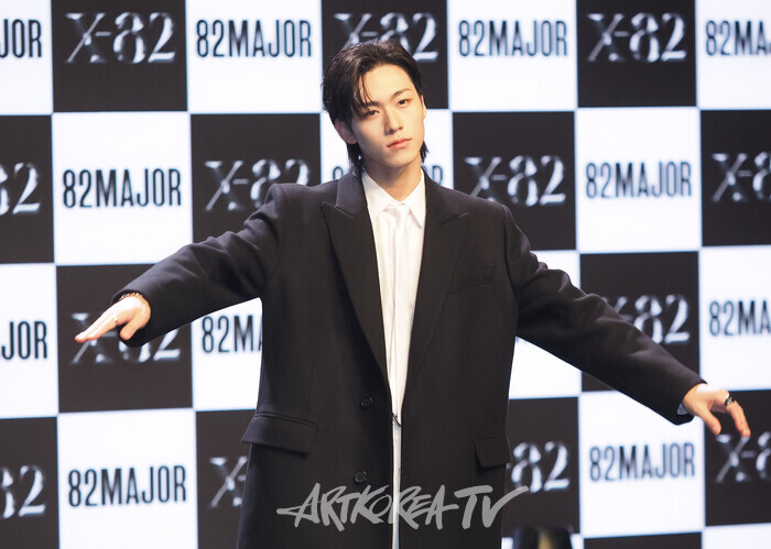 82메이저 '엑스-82'(X-82) 발매 기념 쇼케이스(박석준). 2024.10.15 사진 ⓒ아트코리아방송 이용선 기자​