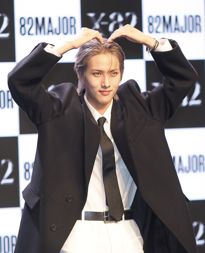 82메이저 '엑스-82'(X-82) 발매 기념 쇼케이스(조성일). 2024.10.15 사진 ⓒ아트코리아방송 이용선 기자​