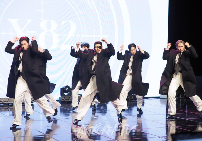 82메이저 '엑스-82'(X-82) 발매 기념 쇼케이스. 2024.10.15 사진 ⓒ아트코리아방송 이용선 기자​