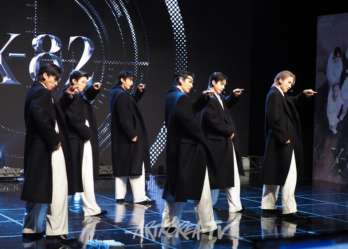 82메이저 '엑스-82'(X-82) 발매 기념 쇼케이스. 2024.10.15 사진 ⓒ아트코리아방송 이용선 기자​