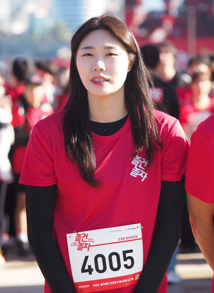 2024 '놀건 놀자! 건강걷기 페스티벌'(배드민턴 김가람). 2024.10.19 사진 ⓒ아트코리아방송 이용선 기자​