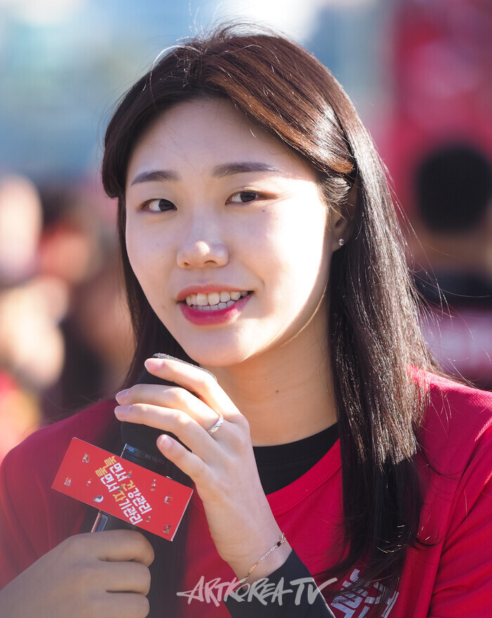 ​2024 '놀건 놀자! 건강걷기 페스티벌'(배드민턴 김가람). 2024.10.19 사진 ⓒ아트코리아방송 이용선 기자​​