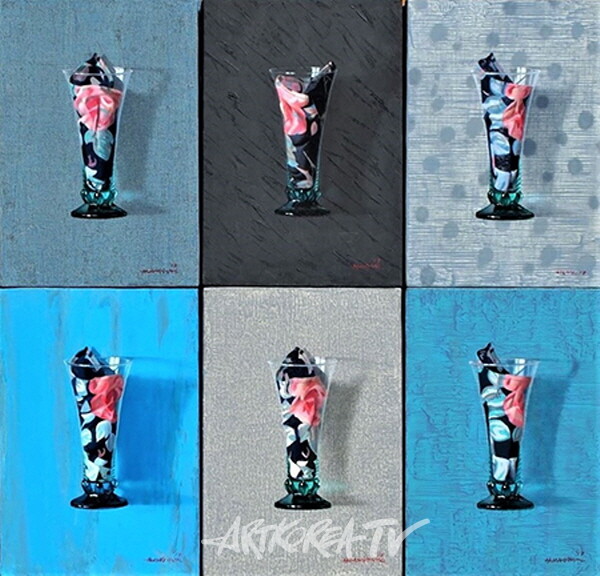 여섯 개의 컵, 72.6×67cm, Oil on Canvas,  2017