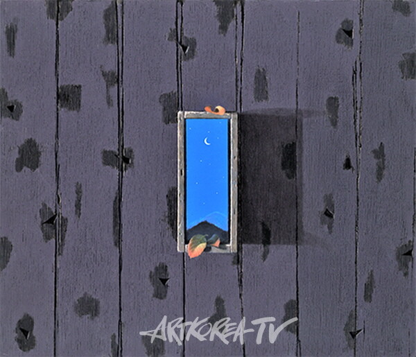 낮에 본 가을 밤하늘, 73×60.6cm,  Oil on Canvas, 2019.