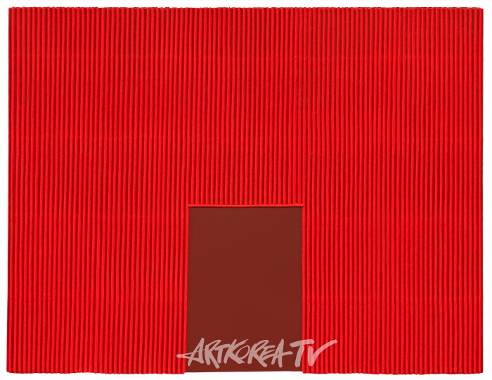 [Johyun Gallery] Park Seo-Bo, Ecriture No.130417, 2013, Mixed Media with Korean hanji paper on Canvas, 130 x 170 cm