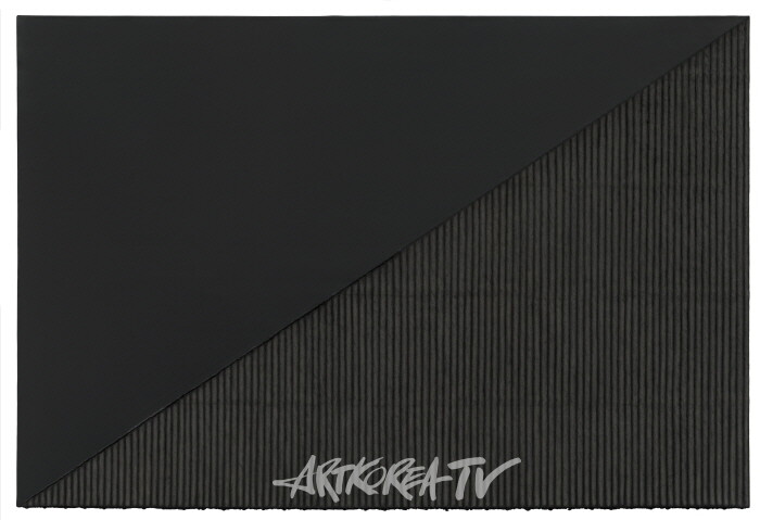 [Johyun Gallery] Park Seo-Bo, Ecriture No.990314, 1999, Mixed Media with Korean hanji paper on Canvas, 130 x 195 cm