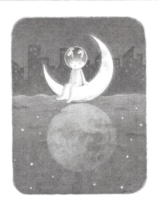 Reflection (그곳이 더 좋아 보여)_2023_Ink On Paper_45x56cm