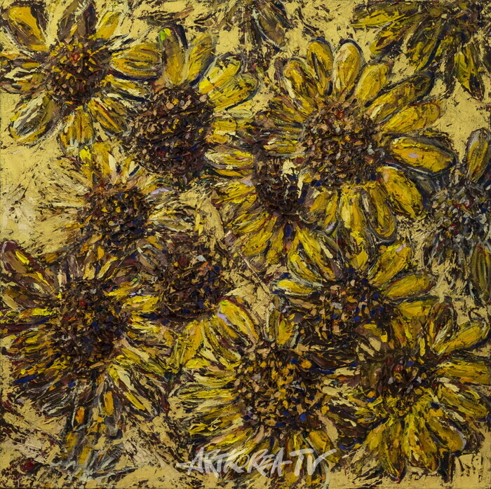 Dionysus flower 5, 72.7x72.7, oil on canvas ,2024